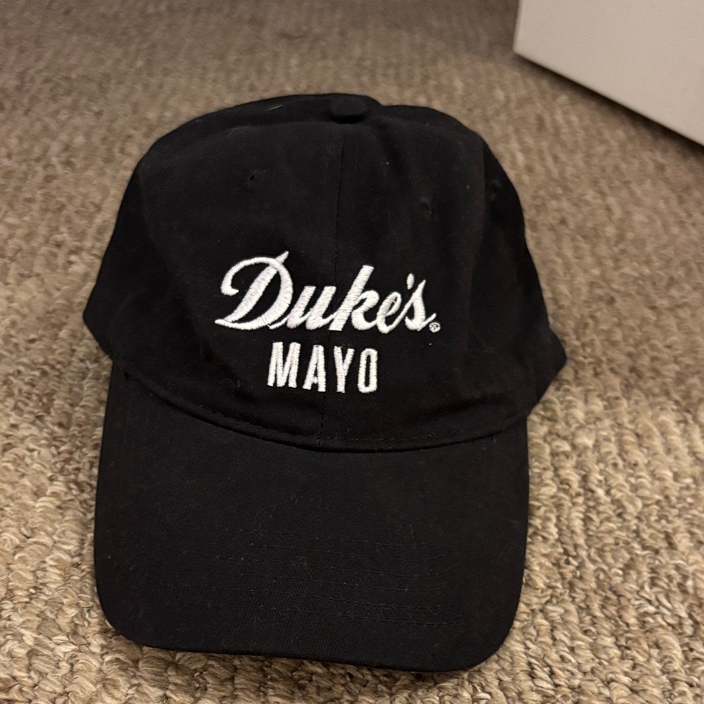 Vintage Mayo Black Embroidered Baseball Cap